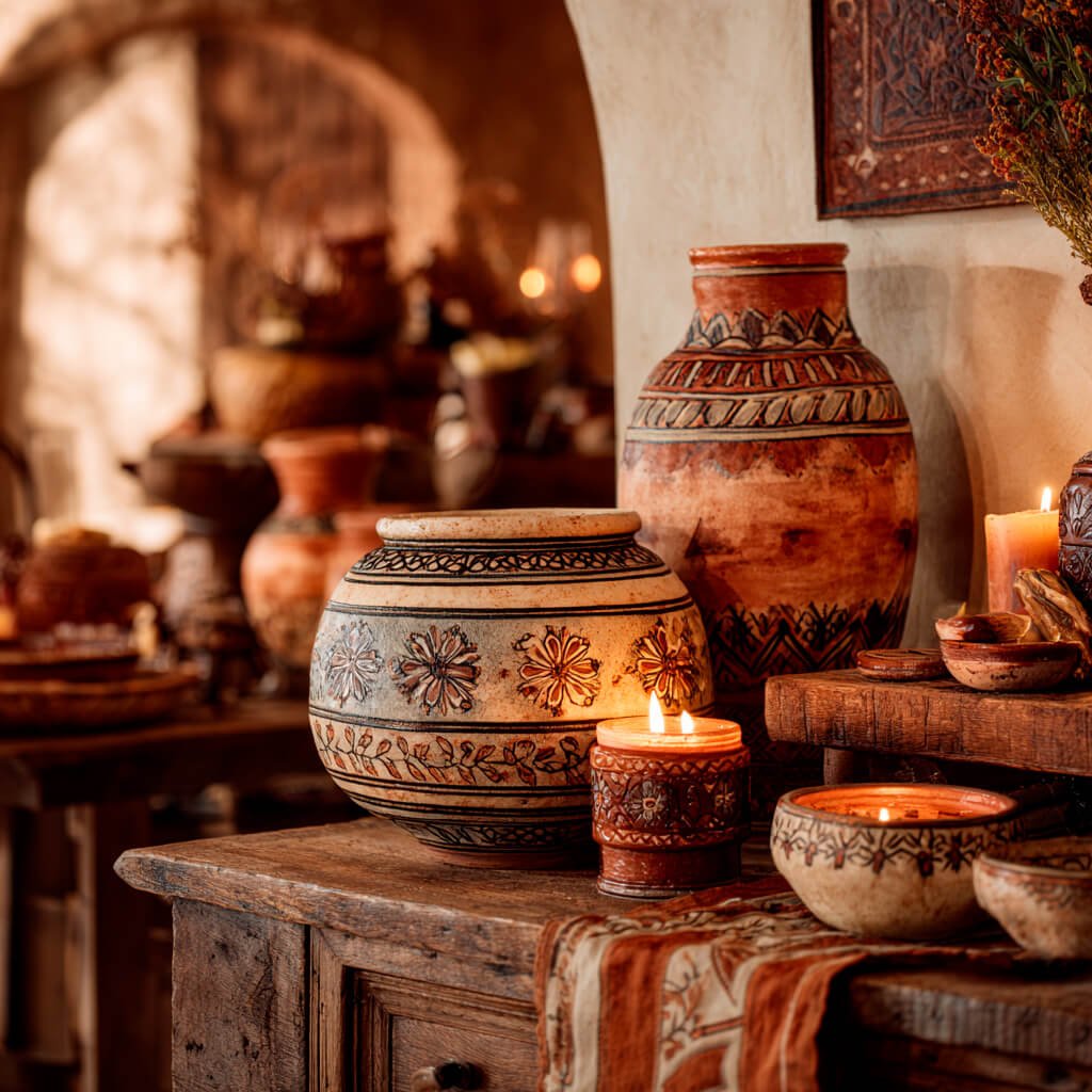 Decoración artesanal de estilo mexicano
