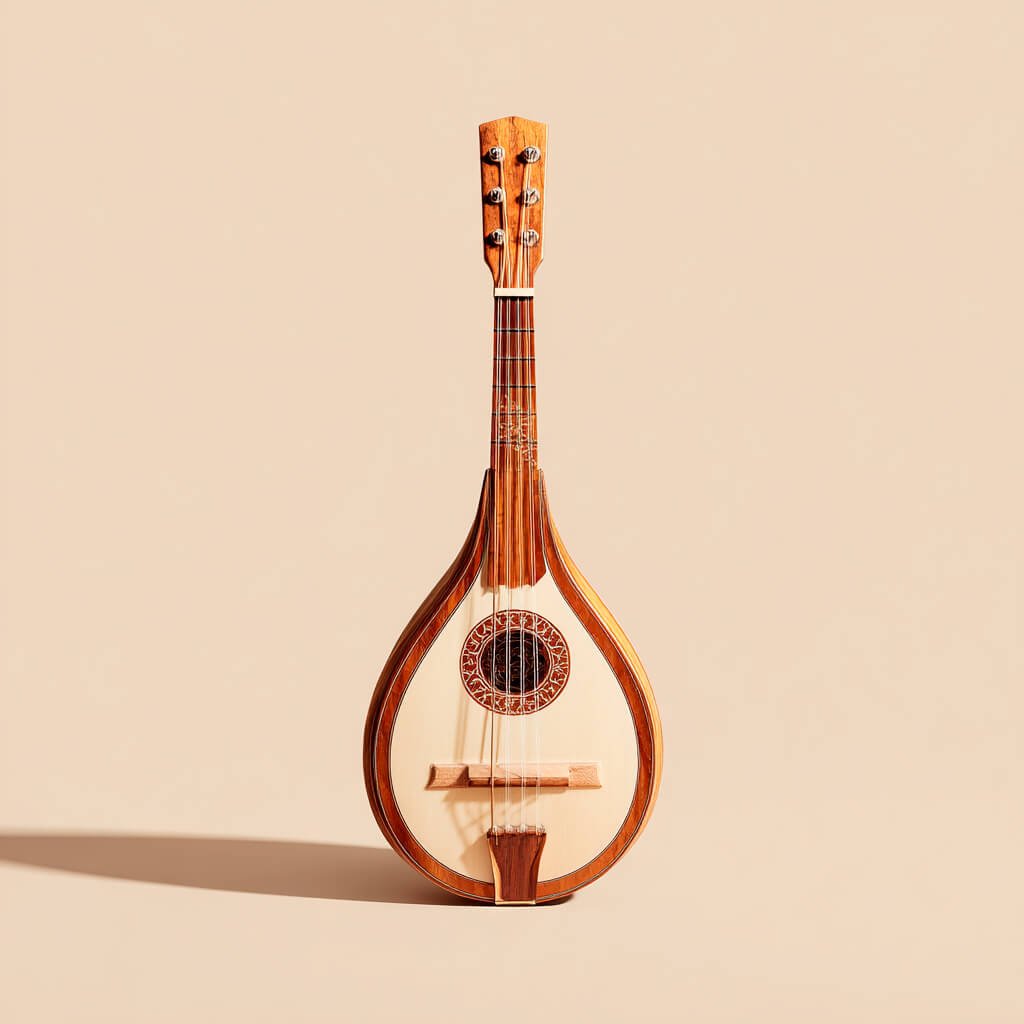 Vihuela mexicana tradicional de madera